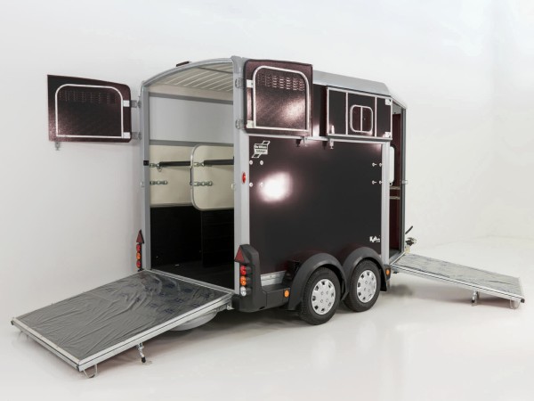 Ifor Williams Pferdeanhänger HB511|schwarz|Frontausstieg