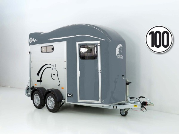 Cheval Liberte Pferdeanhänger GOLD 3|Premium|Pullman 2|Sattelkammer|grau