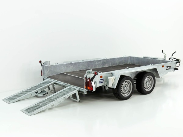 Variant Baumaschinenanhänger Maxi Load 161x305 3,5t|Skids|Beavertail Heck