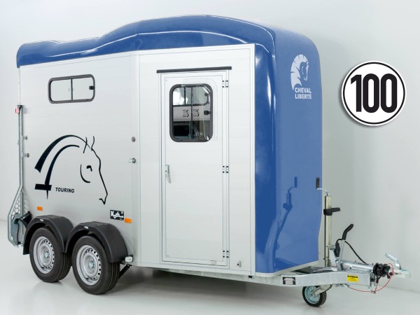 Cheval Liberte Pferdeanhänger Touring Jumping V2 |Pullman-Fahrwerk|Sattelkammer|blau