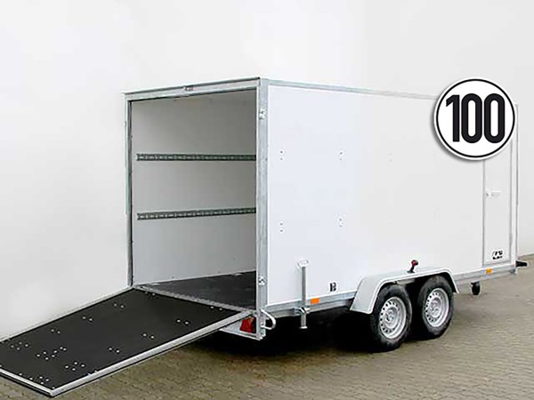 Blyss Kofferanhänger 200x400cm Höhe:190 2,7t|Rampe|Seitentür|SW