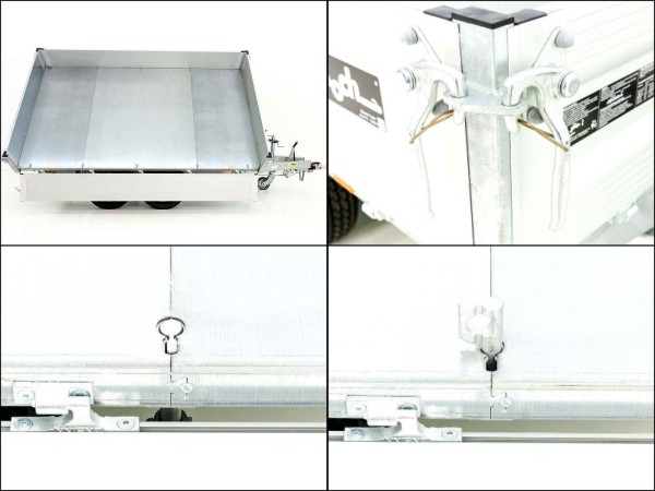 Unsinn Dreiseitenkipper UDK Profi 175x306cm 2,6t|E-Pumpe|Rampentunnel