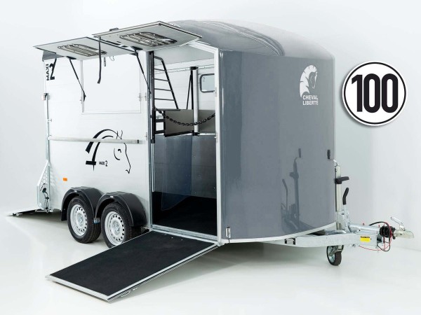 Cheval Liberte Pferdeanhänger MAXI 2|grau