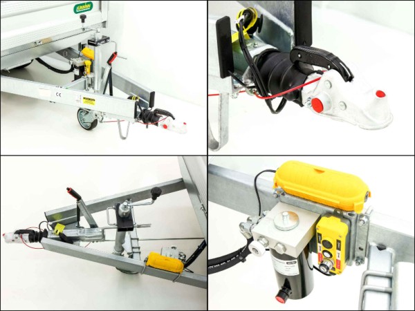 Unsinn Dreiseitenkipper UDK Profi 175x306cm 2,6t|E-Pumpe|Rampentunnel