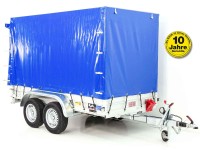 Koch Anhänger mit Plane 150x300cm 2600kg|Typ 7.26|Hochplane 180cm Blau Koch Anhänger mit Plane 150x300cm 2600kg|Typ 7.26|Hochplane 180cm Blau