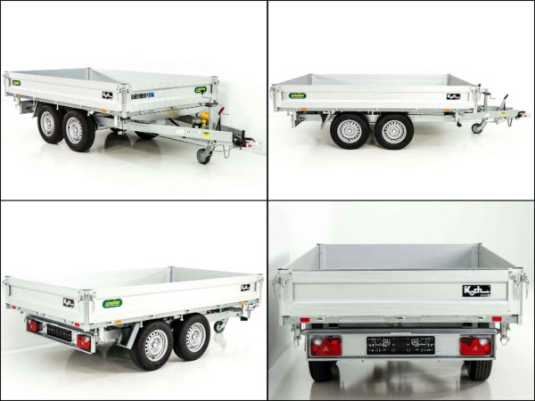 Unsinn Dreiseitenkipper UDK Profi 175x306cm 2,6t|E-Pumpe|Rampentunnel