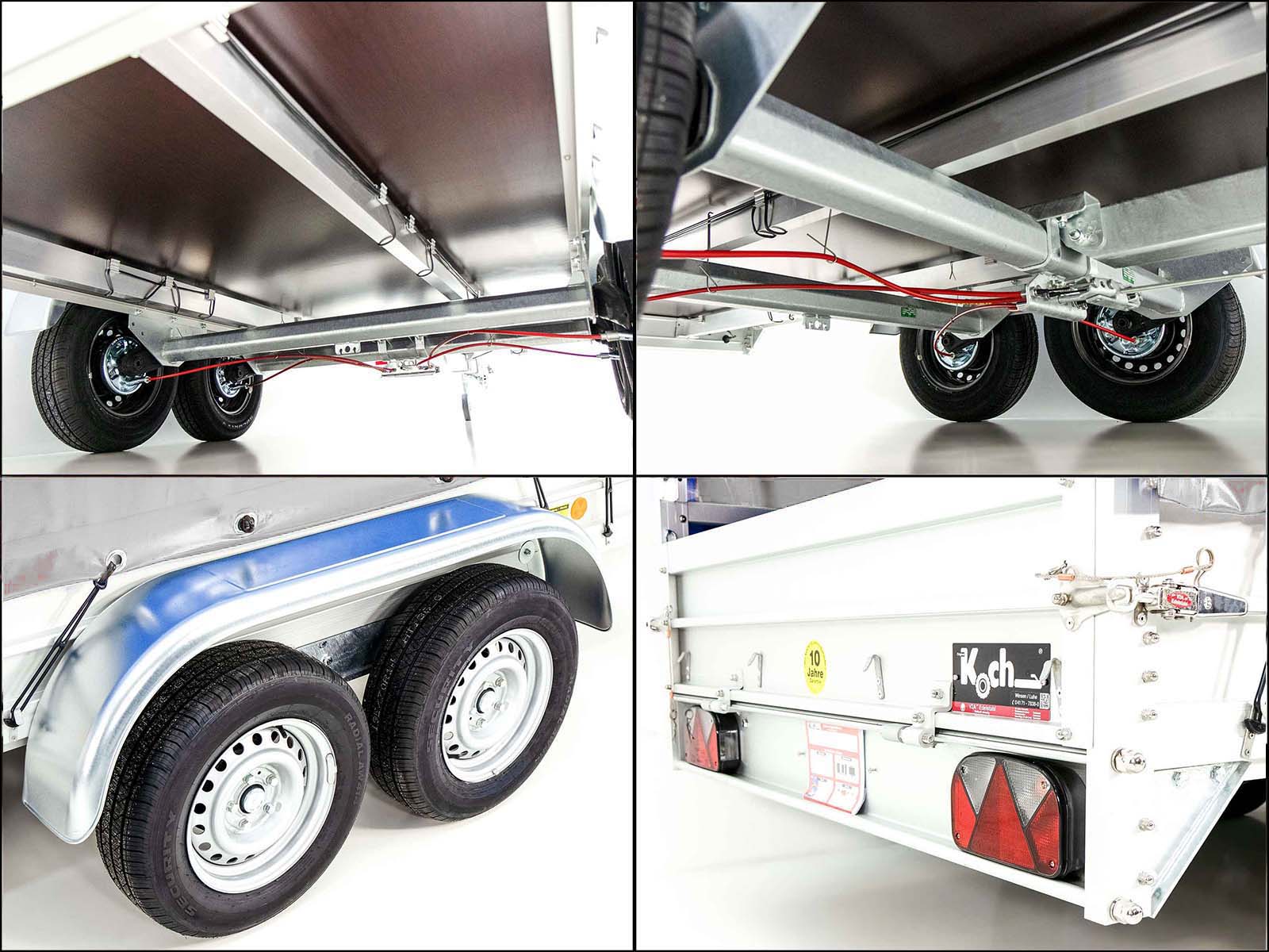 Koch Deckel-Anhänger Edition 35 150x300cm 2600kg, Höhe 125cm Typ 7.26, Tandem, Koch PKW Anhänger, Anhänger